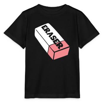 Eraser Costume - Stanley/Stella MINI CREATOR Kids’ T-Shirt - black - Front - Mikhail (115cm)