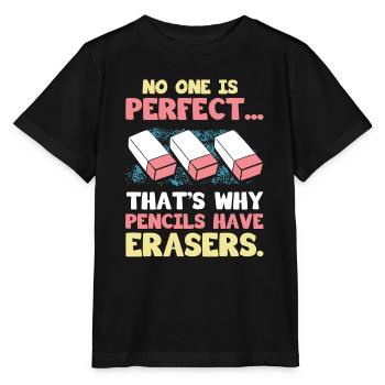 Eraser Costume Gift - Stanley/Stella MINI CREATOR Kids’ T-Shirt - black - Front - Mikhail (115cm)