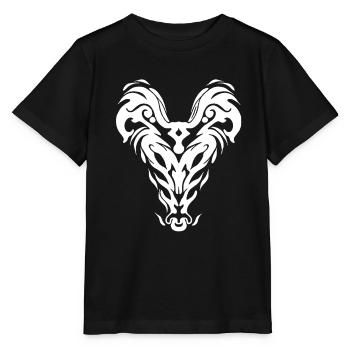 Stammesaugen Weiß - Stanley/Stella Kinder T-Shirt MINI CREATOR  - Schwarz - Vorne - Mikhail (115cm)