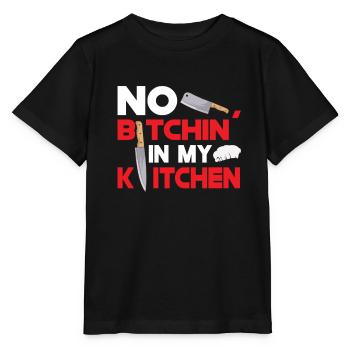Chef Cook Kitchen Restaurant Knives Cookout - Stanley/Stella MINI CREATOR Kids’ T-Shirt - black - Front - Mikhail (115cm)