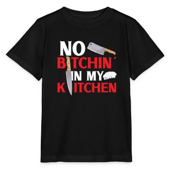 Chef Cook Kitchen Restaurant Knives Cookout - Stanley/Stella MINI CREATOR Kids’ T-Shirt - black - Front - Mikhail (115cm)