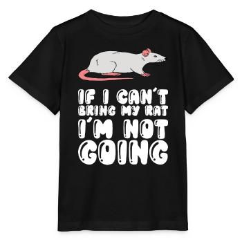 Si je n’apporte pas mon rat - T-shirt bio MINI CREATOR Stanley/Stella Enfant - noir - Devant - Mikhail (115cm)