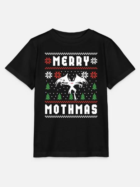 Mothman Hässlicher Weihnachtspullover Merry Mothmas - Stanley/Stella Kinder T-Shirt MINI CREATOR - Schwarz