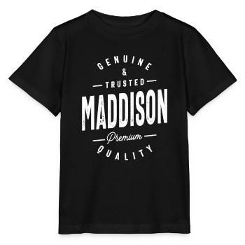 Maddison Personalized Name - Stanley/Stella MINI CREATOR Kids’ T-Shirt - black - Front - Mikhail (115cm)