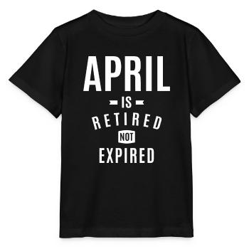 April Personalized Name - Stanley/Stella MINI CREATOR Kids’ T-Shirt - black - Front - Mikhail (115cm)