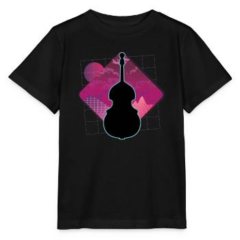 Contrebasse - T-shirt bio MINI CREATOR Stanley/Stella Enfant - noir - Devant - Mikhail (115cm)