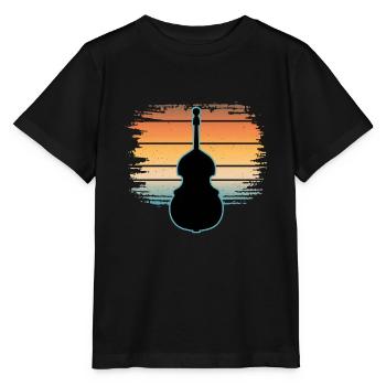 Contrebasse - T-shirt bio MINI CREATOR Stanley/Stella Enfant - noir - Devant - Mikhail (115cm)