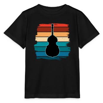 Contrebasse - T-shirt bio MINI CREATOR Stanley/Stella Enfant - noir - Devant - Mikhail (115cm)