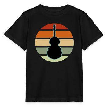 Contrebasse - T-shirt bio MINI CREATOR Stanley/Stella Enfant - noir - Devant - Mikhail (115cm)