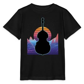 Contrebasse - T-shirt bio MINI CREATOR Stanley/Stella Enfant - noir - Devant - Mikhail (115cm)