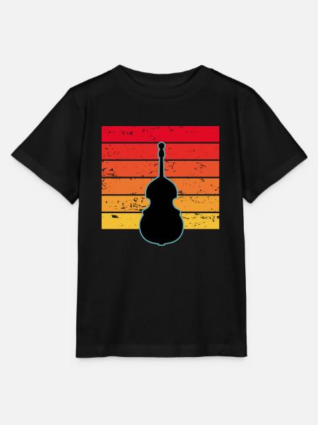 Kontrabass - Stanley/Stella Kinder T-Shirt MINI CREATOR - Schwarz