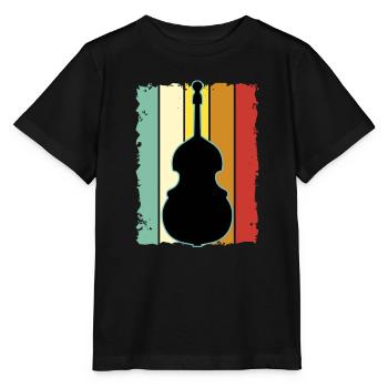 Contrebasse - T-shirt bio MINI CREATOR Stanley/Stella Enfant - noir - Devant - Mikhail (115cm)
