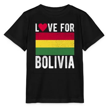 Bolivia Souvenir - Stanley/Stella MINI CREATOR Kids’ T-Shirt - black - Front - Mikhail (115cm)