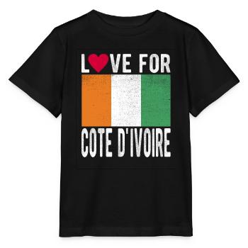 Côte d’Ivoire Souvenir - T-shirt bio MINI CREATOR Stanley/Stella Enfant - noir - Devant - Mikhail (115cm)