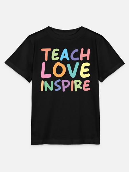 Lehren Liebe Inspirieren - Stanley/Stella Kinder T-Shirt MINI CREATOR  - Schwarz