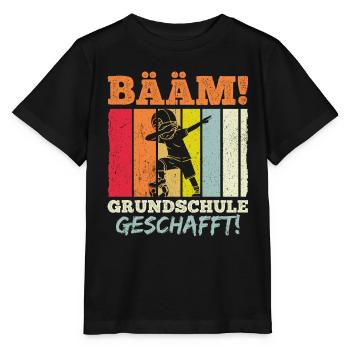 BÄÄM Grundschule Geschafft Absolvent Abschluss 202 - Stanley/Stella Kinder T-Shirt MINI CREATOR  - Schwarz - Vorne - Mikhail (115cm)
