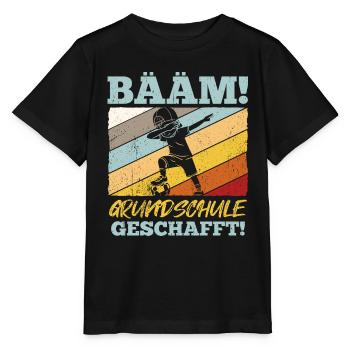 BÄÄM Grundschule Geschafft Absolvent Abschluss 202 - Stanley/Stella Kinder T-Shirt MINI CREATOR  - Schwarz - Vorne - Mikhail (115cm)