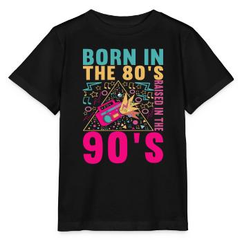 90s 90s 90s Party - Stanley/Stella MINI CREATOR Kids’ T-Shirt - black - Front - Mikhail (115cm)