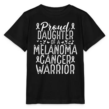 Melanoma Cancer Awareness Movement Daughter Ribbon - Stanley/Stella Kinder T-Shirt MINI CREATOR  - Schwarz - Vorne - Mikhail (115cm)