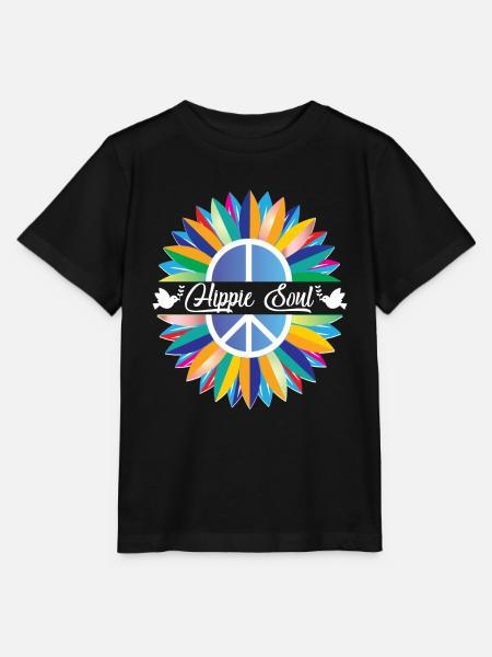 hippie seele - Stanley/Stella Kinder T-Shirt MINI CREATOR - Schwarz