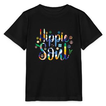 hippie seele - Stanley/Stella Kinder T-Shirt MINI CREATOR  - Schwarz - Vorne - Mikhail (115cm)