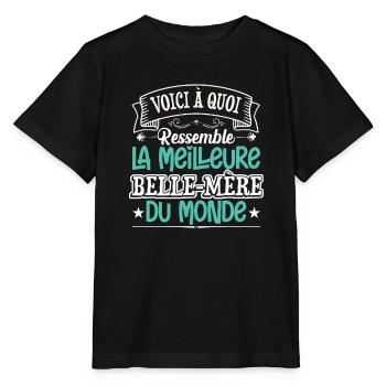 La Meilleure Belle Mère Du Monde | Belle Maman - T-shirt bio MINI CREATOR Stanley/Stella Enfant - noir - Devant - Mikhail (115cm)