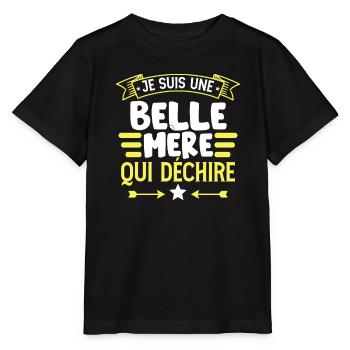 Belle-Mère Amusante - T-shirt bio MINI CREATOR Stanley/Stella Enfant - noir - Devant - Mikhail (115cm)