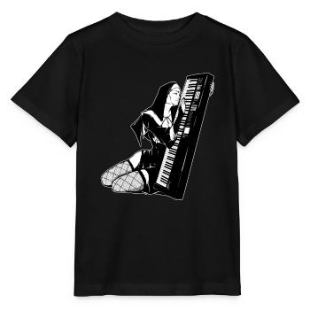 Synth Techno Music Funny Synthesizer - Stanley/Stella MINI CREATOR Kids’ T-Shirt - black - Front - Mikhail (115cm)