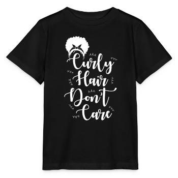 Je me fiche des cheveux bouclés - T-shirt bio MINI CREATOR Stanley/Stella Enfant - noir - Devant - Mikhail (115cm)