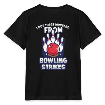 Équipe de bowling drôle Bowler Strike idée cadeau - T-shirt bio MINI CREATOR Stanley/Stella Enfant - noir - Devant - Mikhail (115cm)