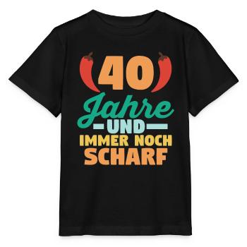 Vierzig Vierzigster 40 Jahre Geburtstag - Stanley/Stella Kinder T-Shirt MINI CREATOR  - Schwarz - Vorne - Mikhail (115cm)