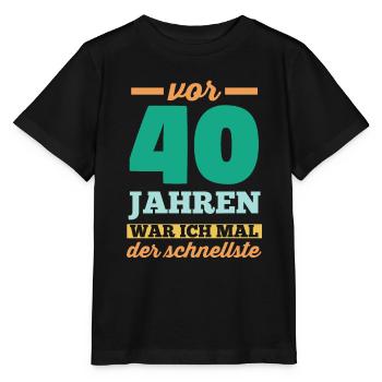 Vierzig 40 Jahre Vierzigster Geburtstag - Stanley/Stella Kinder T-Shirt MINI CREATOR  - Schwarz - Vorne - Mikhail (115cm)
