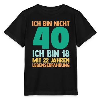 Vierzig 40 Jahre Vierzigster Geburtstag - Stanley/Stella Kinder T-Shirt MINI CREATOR  - Schwarz - Vorne - Mikhail (115cm)