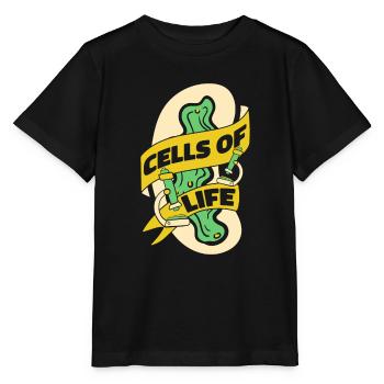 Biologie Biologe Zellen Molekularbiologe - Stanley/Stella Kinder T-Shirt MINI CREATOR  - Schwarz - Vorne - Mikhail (115cm)