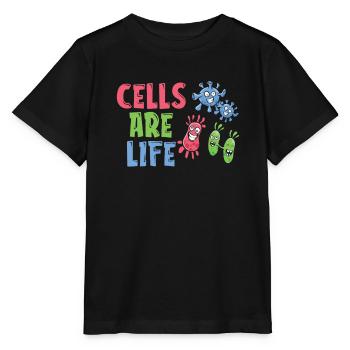 Biologie Biologe Zellen Molekularbiologe - Stanley/Stella Kinder T-Shirt MINI CREATOR  - Schwarz - Vorne - Mikhail (115cm)
