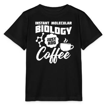 Biologiste Biologiste Café Biologiste moléculaire - T-shirt bio MINI CREATOR Stanley/Stella Enfant - noir - Devant - Mikhail (115cm)
