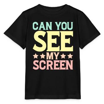 Can You See My Screen 5 - Stanley/Stella MINI CREATOR Kids’ T-Shirt - black - Front - Mikhail (115cm)