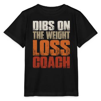 Dibs On The Weight Loss Coach 2 - Stanley/Stella MINI CREATOR Kids’ T-Shirt - black - Front - Mikhail (115cm)