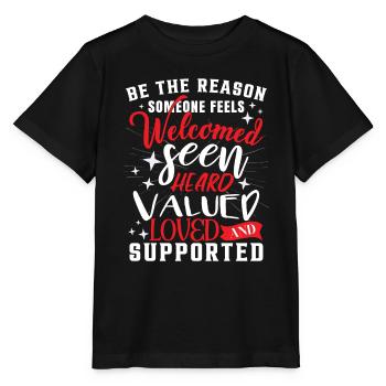 Travailleur social - T-shirt bio MINI CREATOR Stanley/Stella Enfant - noir - Devant - Mikhail (115cm)