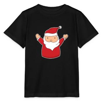 Weihnachtsmann Weihnachten Hand Gezeichnet - Stanley/Stella Kinder T-Shirt MINI CREATOR  - Schwarz - Vorne - Mikhail (115cm)