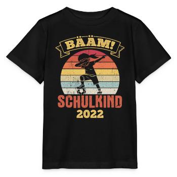BÄÄM SCHULKIND 2022- Schulkind Schulanfang Grundsc - Stanley/Stella Kinder T-Shirt MINI CREATOR  - Schwarz - Vorne - Mikhail (115cm)