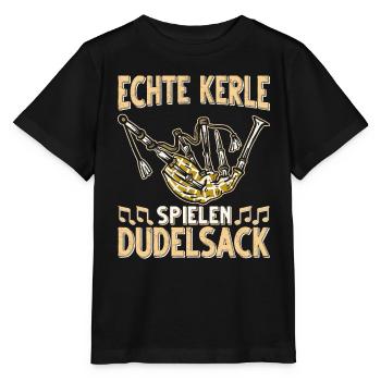 Dudelsack Musikverein Sackpfeifer Musiker - Stanley/Stella Kinder T-Shirt MINI CREATOR  - Schwarz - Vorne - Mikhail (115cm)
