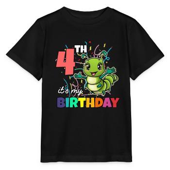 Chenille - T-shirt bio MINI CREATOR Stanley/Stella Enfant - noir - Devant - Mikhail (115cm)