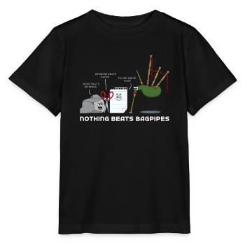 Dudelsack - Stanley/Stella Kinder T-Shirt MINI CREATOR  - Schwarz - Vorne - Mikhail (115cm)