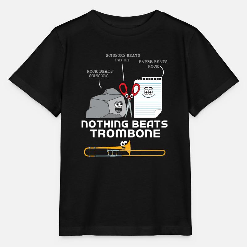 Trombone - T-shirt bio MINI CREATOR Stanley/Stella Enfant - noir