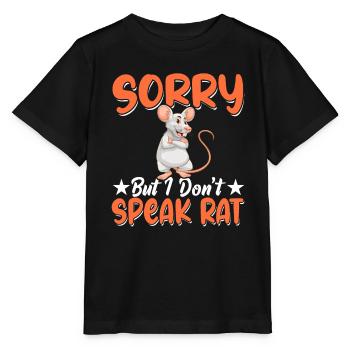 Rat Lover Rat Pet Rodent Mouse Rat Lady - Stanley/Stella Kinder T-Shirt MINI CREATOR  - Schwarz - Vorne - Mikhail (115cm)