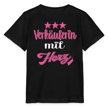 Verkäuferin - Stanley/Stella Kinder T-Shirt MINI CREATOR  - Schwarz - Vorne - Mikhail (115cm)