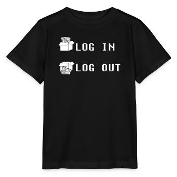 Developer Coder Programmer Log in Coding - Stanley/Stella MINI CREATOR Kids’ T-Shirt - black - Front - Mikhail (115cm)