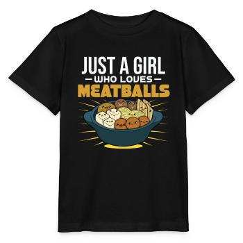 Boulettes de viande Boulettes de viande Cadeau - T-shirt bio MINI CREATOR Stanley/Stella Enfant - noir - Devant - Mikhail (115cm)