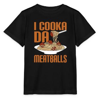 Boulettes de viande Boulettes de viande Cadeau - T-shirt bio MINI CREATOR Stanley/Stella Enfant - noir - Devant - Mikhail (115cm)